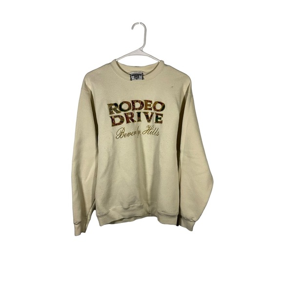 Lee Rodeo Drive Beverly Hills Sweatshirt Pullover Graphic Crewneck M - Picture 1 of 4
